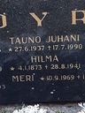 Record image of Hilma Kallentytär Pöysä (born Häkkänen)