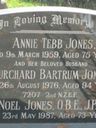Record image of Annie Tebb Jones (born Hewetson)
