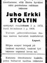 Record image of Juho Erkki Stolt