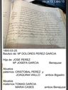 Record image of DOLORES PEREZ GARCIA